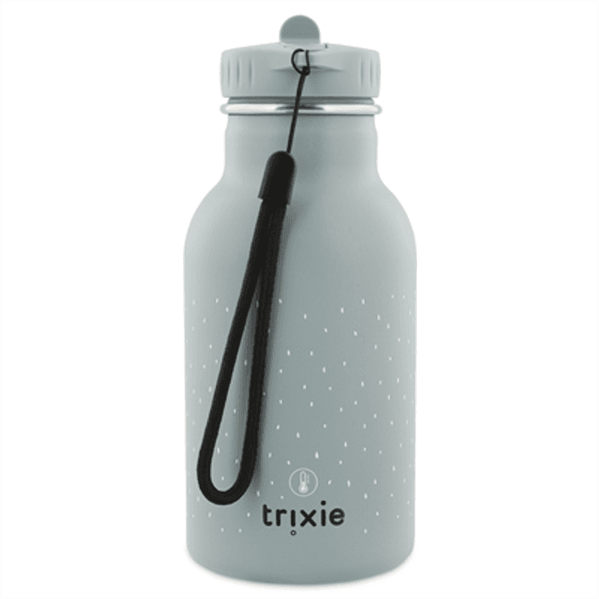 Hovedbilde Trixie Grå Isolert Drikkeflaske med Hai, 350 ml.