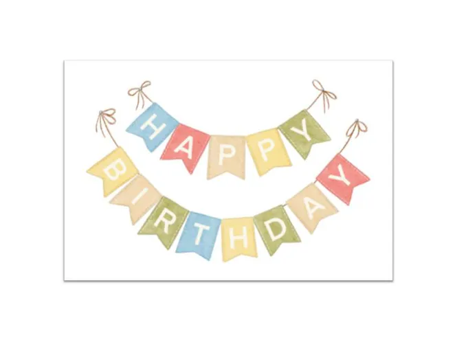 Hovedbilde Happy Birthday Kort - 10x15 cm.