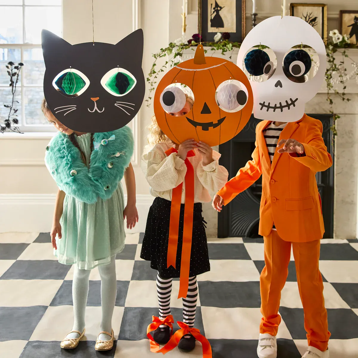 halloween pynt, hengende hodedekorasjon,