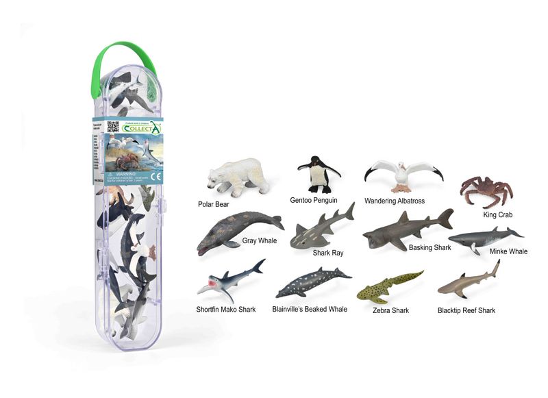 CollectA 12 Miniatyrfigurer - Sjødyr 
