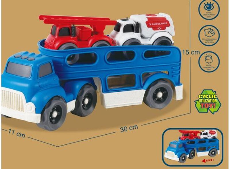 Bioplastic Transporter med Utrykningskjøretøy